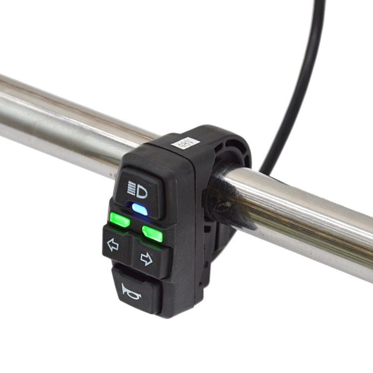 3 In 1 Switch Mountain Car Skateboard Horn Headlights Turn Switch(36V) - Electrical Instruments by PMC TechLife | Online Shopping South Africa | PMC TechLife | Buy Now Pay Later Mobicred