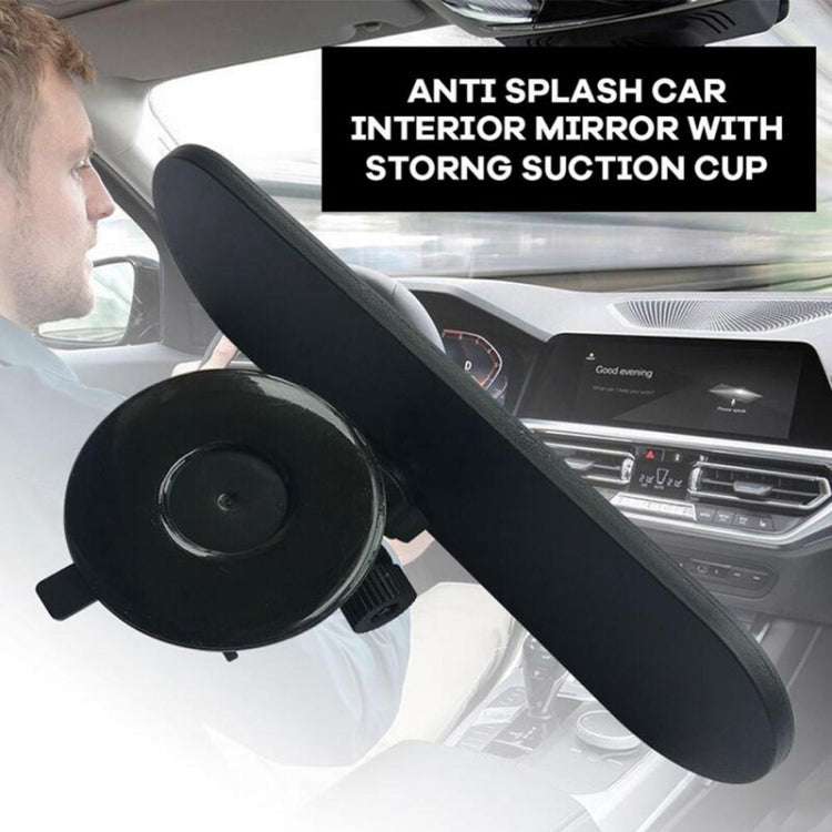 CZC-220 Car Strong Suction Cup Big Vision Flat Rearview Mirror(Blue Mirror) - Interior Mirrors by PMC Jewellery | Online Shopping South Africa | PMC Jewellery | Buy Now Pay Later Mobicred