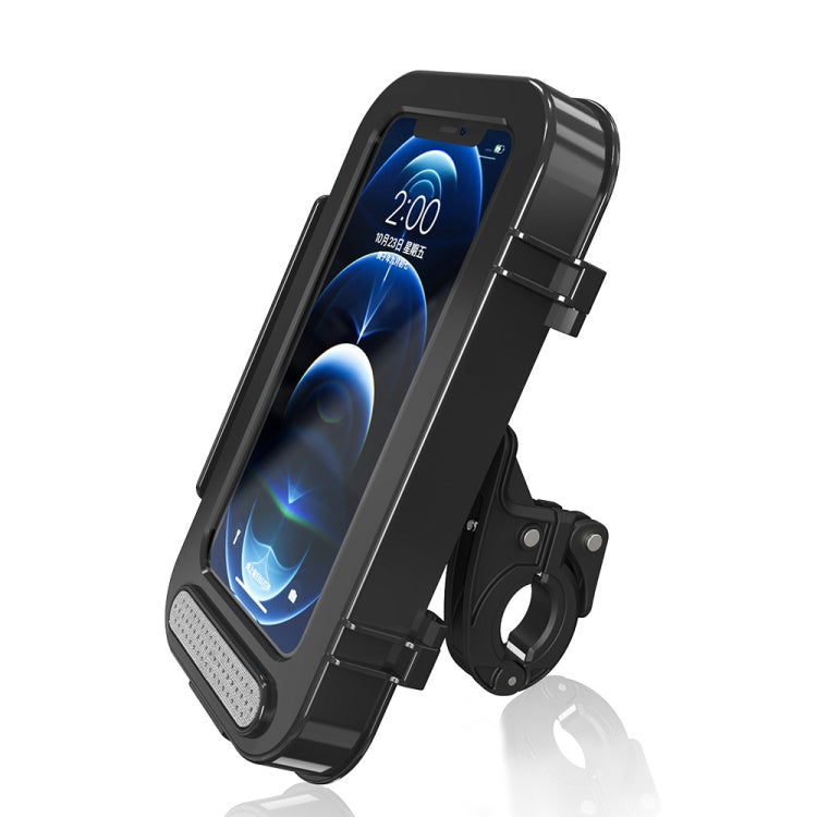 Bicycle Waterproof Bag Motorcycle Transparent Flip Phone Holder(Black) - Holders by PMC TechLife | Online Shopping South Africa | PMC TechLife | Buy Now Pay Later Mobicred