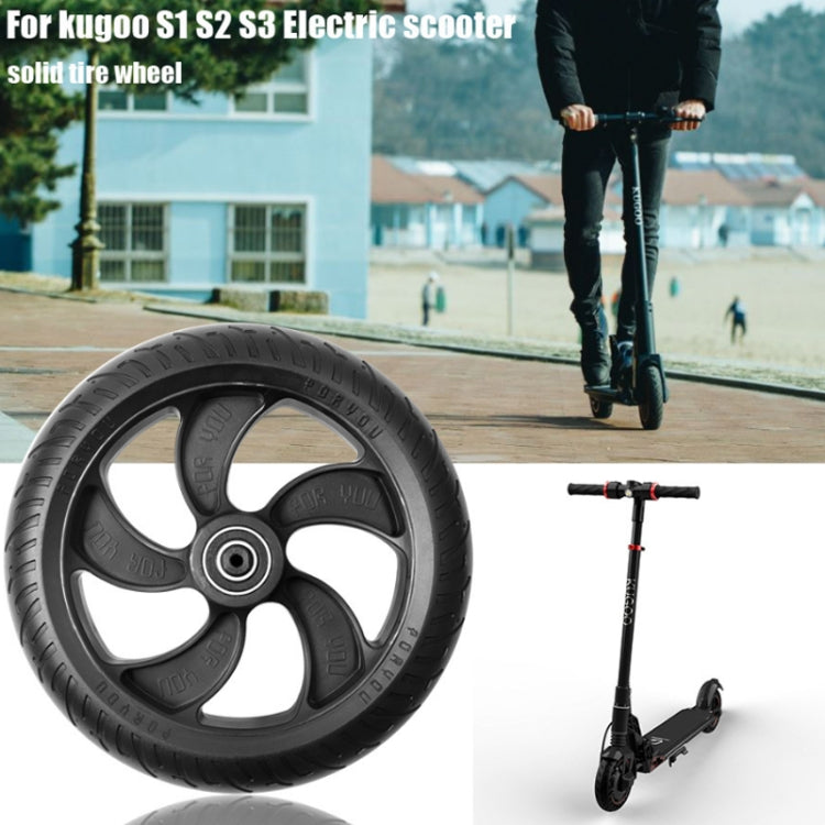 8 inch Scooter Plastic Front Wheel Accessories For KUGOO S1/S2/S3(Black) - Accessories & Parts by PMc TechLife | Online Shopping South Africa | PMc TechLife | Buy Now Pay Later Mobicred