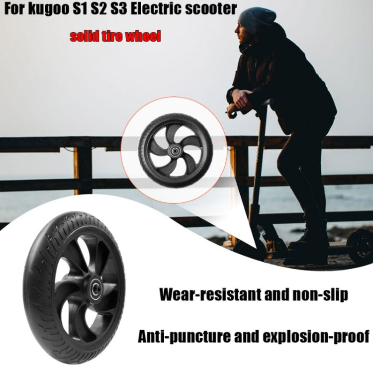 8 inch Scooter Plastic Front Wheel Accessories For KUGOO S1/S2/S3(Black) - Accessories & Parts by PMc TechLife | Online Shopping South Africa | PMc TechLife | Buy Now Pay Later Mobicred