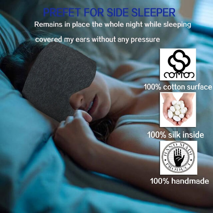 Oversized Cotton Breathable Blackout Sleep Eye Mask(Black) - free shipping - PMC TechLife - Order now!