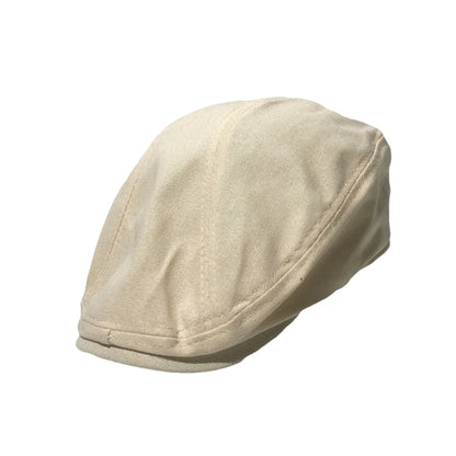 Retro Forward Cap Linen Cap Spring And Summer Beret(Beige) - Peaked Cap by PMC Jewellery | Online Shopping South Africa | PMC Jewellery