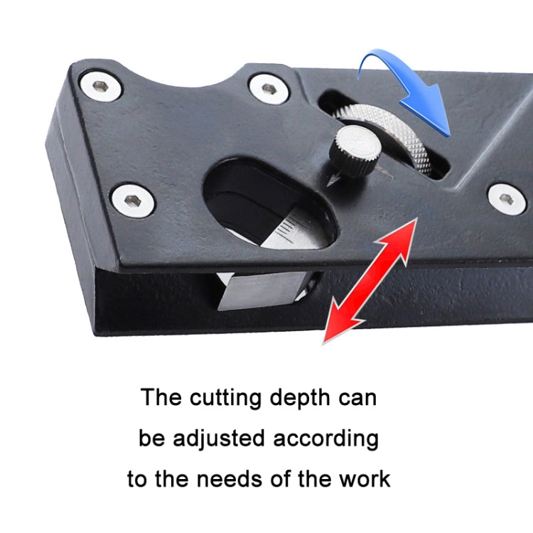Adjustable Depth Woodworking Chamfering Planer, Specification: Sharp Knife+Fillet Knife - Wood Planers by PMC TechLife | Online Shopping South Africa | PMC TechLife