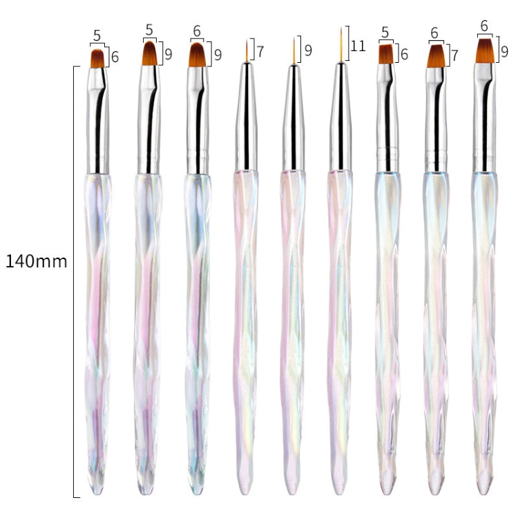 Aurora Ice Transparent Nail Drawing Pen Light Therapy Paint Pen Paint Pen - Nail Art Equipment by PMC Jewellery | Online Shopping South Africa | PMC Jewellery