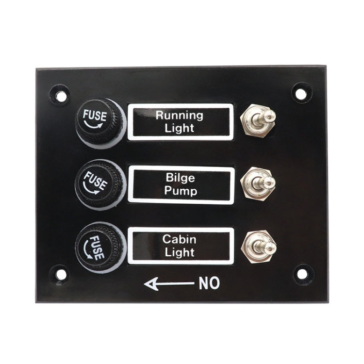 3 Groups Shake Switch AOS3045 Switch Panel Marine Retrofit Each With Independent Fuse Protection - Car Switches by PMC TechLife | Online Shopping South Africa | PMC TechLife | Buy Now Pay Later Mobicred