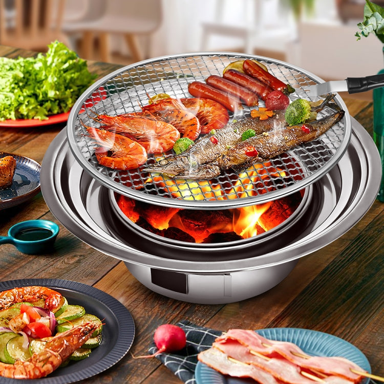 Home Multifunctional Adjustable Fire Barbecue Grill, Size: L (Pan+Net) - Cookwares & Tablewares by PMC TechLife | Online Shopping South Africa | PMC TechLife
