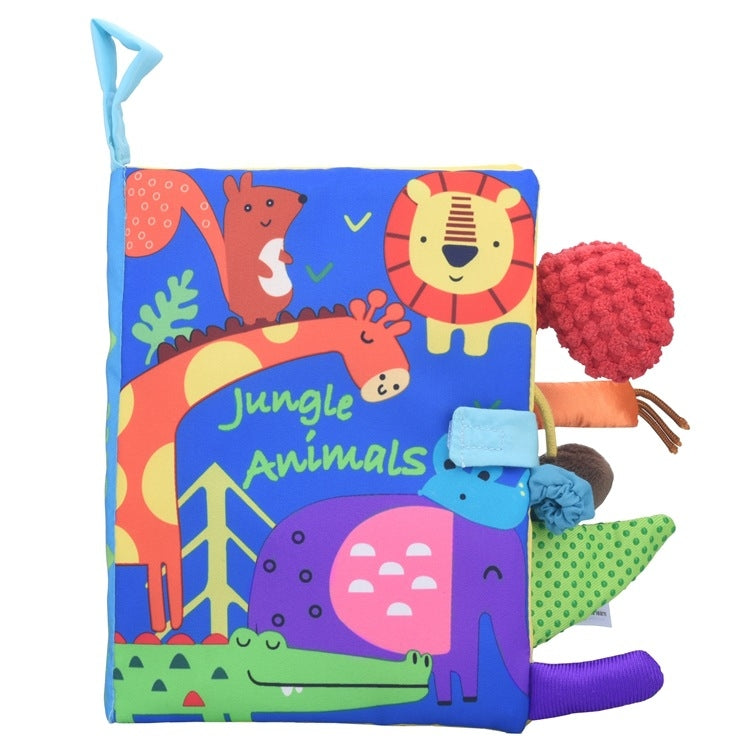 Tail Cloth Book Baby Enlightenment 3D Early Education Cloth Book(Jungle) - Early Education Toys by PMC Jewellery | Online Shopping South Africa | PMC Jewellery