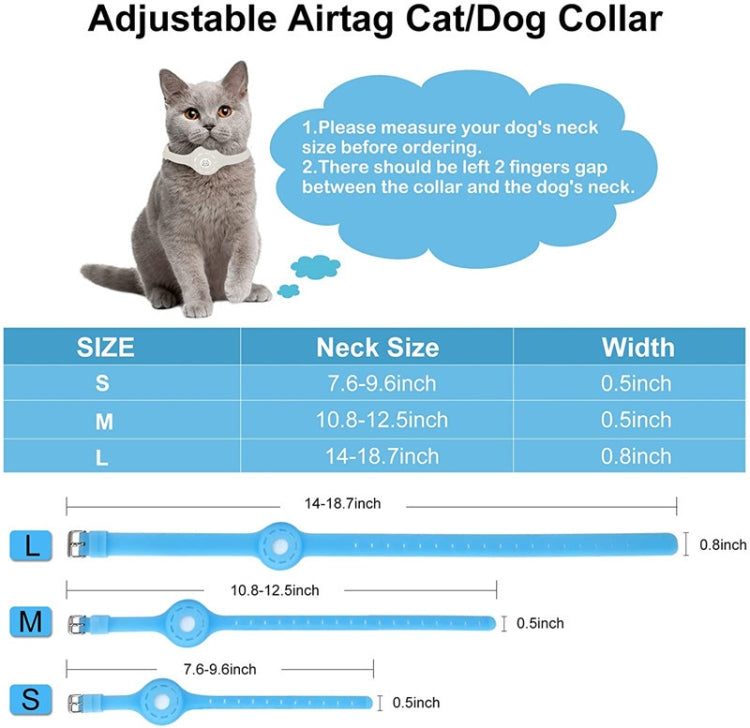 Pet Luminous Collar Locator Cover for Airtag, Specification: L(Luminous Pink) - Pet Series by PMc TechLife | Online Shopping South Africa | PMc TechLife | Buy Now Pay Later Mobicred