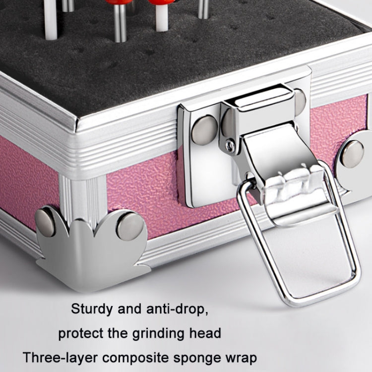 Nail Polishing Head 25 Holes Display Stand Dustproof Storage Box(Aurora) - Nail Art Equipment by PMC Jewellery | Online Shopping South Africa | PMC Jewellery | Buy Now Pay Later Mobicred