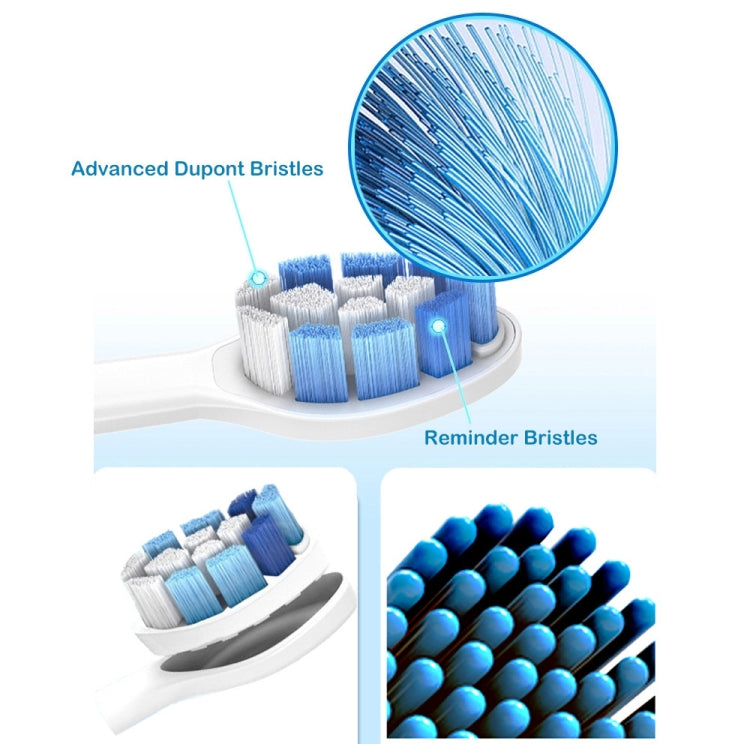 Toothbrush Head For Philips HX3/HX6/HX9 Series(Diamond Bright Black) - Replacement Brush Heads by PMC TechLife | Online Shopping South Africa | PMC TechLife | Buy Now Pay Later Mobicred