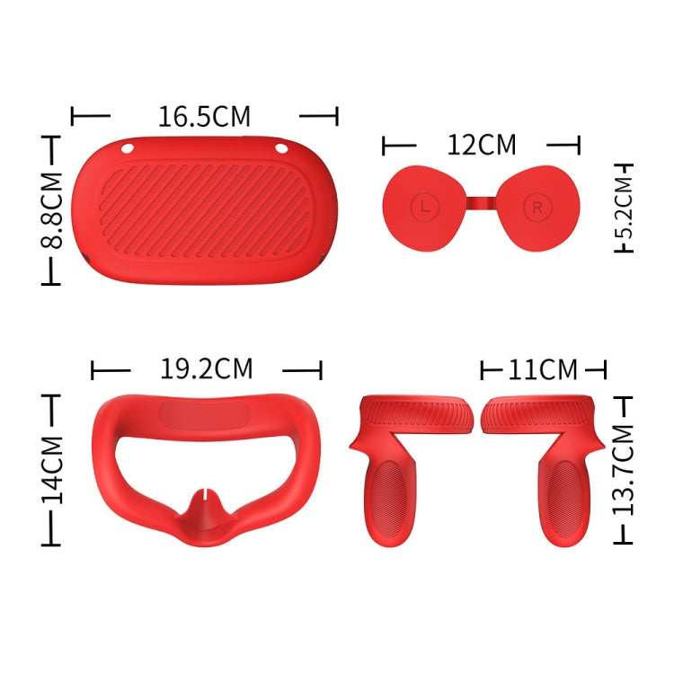 VR Glasses Lens Shell Handle Protective Case For Oculus Quest 2(Red) - VR Accessories by PMC Jewellery | Online Shopping South Africa | PMC Jewellery | Buy Now Pay Later Mobicred