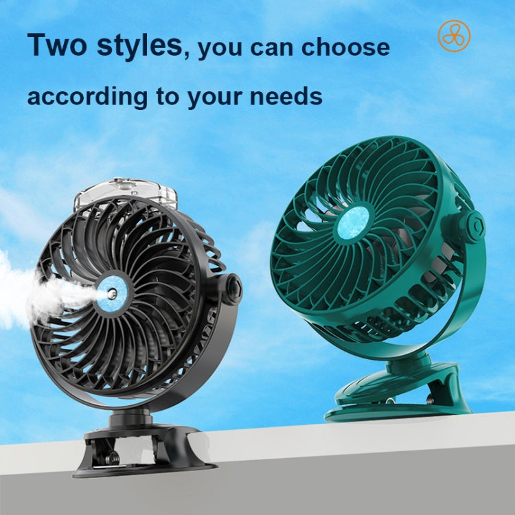 USB Charging Desktop Clip Style Cooling Fan, Spec: Spray (Blue) - Electric Fans by PMC Jewellery | Online Shopping South Africa | PMC Jewellery | Buy Now Pay Later Mobicred