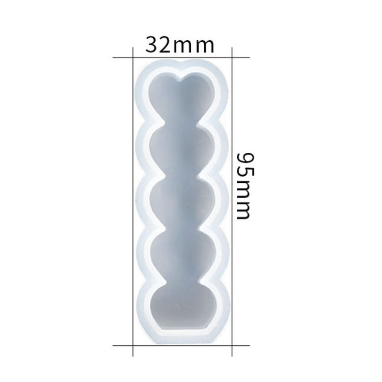 D2111-1 DIY Drop Mold Heart Candle Silicone Mold - Arts & Crafts by PMC TechLife | Online Shopping South Africa | PMC TechLife