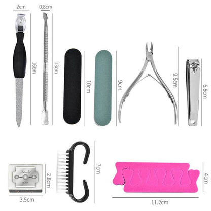 DT17-1 17 In 1 Pedicure Kit Foot File And Grinder Exfoliating Manicure And Pedicure Tools(White) - Grinding Tools & Accessories by null | Online Shopping South Africa | PMC Jewellery | Buy Now Pay Later Mobicred