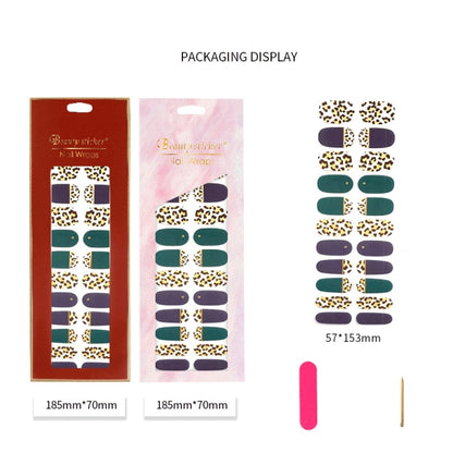 22 Fingers Shiny Onion Powder Starry Waterproof Nail Sticker(ZX-3024) - Nail Stickers by PMC Jewellery | Online Shopping South Africa | PMC Jewellery