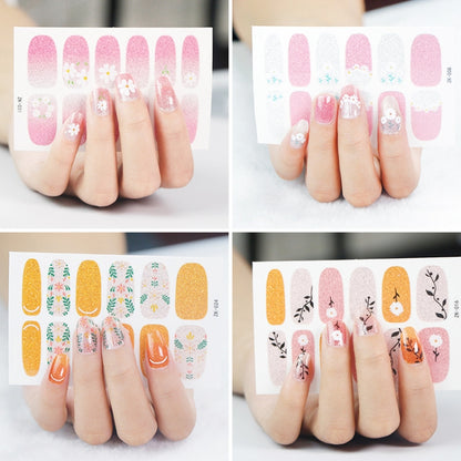 10 PCS 3D Hot Stamping Waterproof Nail Art Sticker(Z/A084) - Nail Stickers by PMC Jewellery | Online Shopping South Africa | PMC Jewellery | Buy Now Pay Later Mobicred