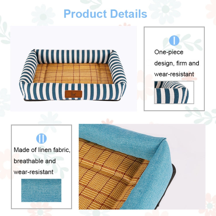 YD-XD03 Summer Pet Breathable Cooler Mat Pet Bed, Size: 77x62cm(Gray Blue) - free shipping - PMC TechLife - Order now!