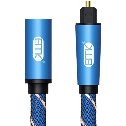 EMK Male To Female SPDIF Paired Digital Optical Audio Extension Cable, Cable Length: 1m (Blue) - Audio Optical Cables by EMK | Online Shopping South Africa | PMC Jewellery | Buy Now Pay Later Mobicred