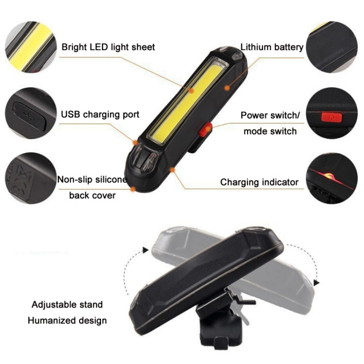 LED Rechargeable Bicycle Warning Strip Tail Light(OPP Red Light) - Taillights by PMC TechLife | Online Shopping South Africa | PMC TechLife | Buy Now Pay Later Mobicred