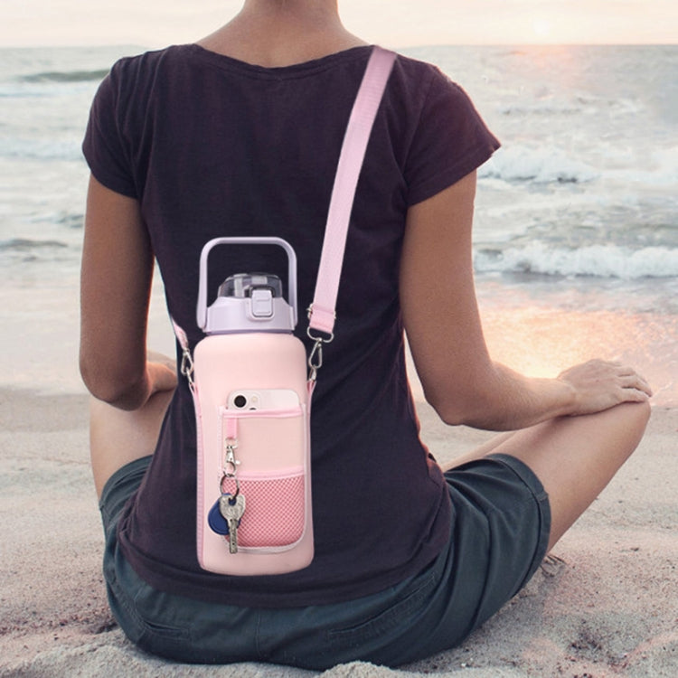 2L Diving Material Water Bottle Cover Case with Strap(Pink Glue Buckle) - Kettle Bags by PMC Jewellery | Online Shopping South Africa | PMC Jewellery