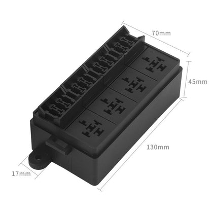 TF008-10 12V 5Pin Relay Car RV Radiography Sound Modified Electromagnetic Insurance Box - Relays by PMC Jewellery | Online Shopping South Africa | PMC Jewellery