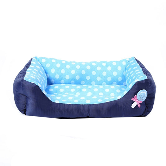 Cartoon Pet Kennel Square Cushion For Small And Medium Pet, Specification: M(Blue) - Beds by PMC Jewellery | Online Shopping South Africa | PMC Jewellery