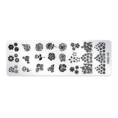 5 PCS Nail Art Print Template Nail Art Tools(OMQ-05) - Nail Art Equipment by PMC Jewellery | Online Shopping South Africa | PMC Jewellery | Buy Now Pay Later Mobicred