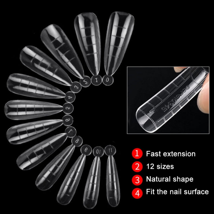2 Boxes Nail Crystal Rapid Light Therapy Extension Nail Model, Shape: 120 PCS 03 - free shipping - PMC Jewellery - Order now!