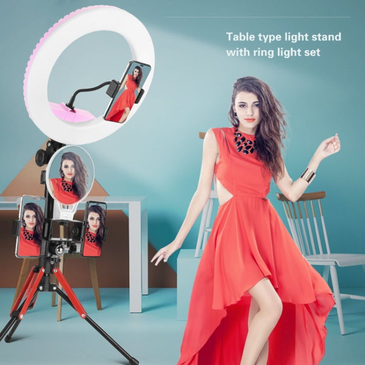 Aluminum Alloy Folding Mobile Phone Stand Live Selfie Floor Stand(Red) - Stand by PMC TechLife | Online Shopping South Africa | PMC TechLife | Buy Now Pay Later Mobicred