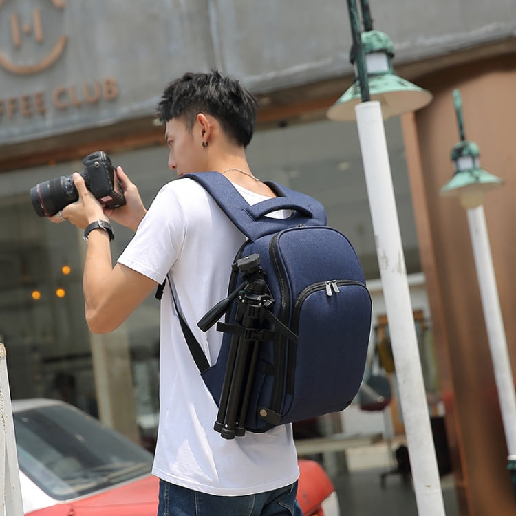 Cationic SLR Backpack Waterproof Photography Backpack with Headphone Cable Hole(Black) - Backpack by PMC TechLife | Online Shopping South Africa | PMC TechLife