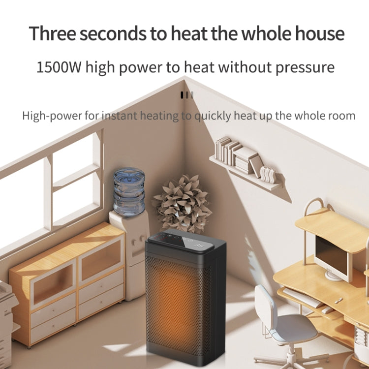 Office Household Mute Desktop Shaking Head Electric Heaters, Spec: Knob (UK Plug) - Electric Heaters by PMC TechLife | Online Shopping South Africa | PMC TechLife | Buy Now Pay Later Mobicred