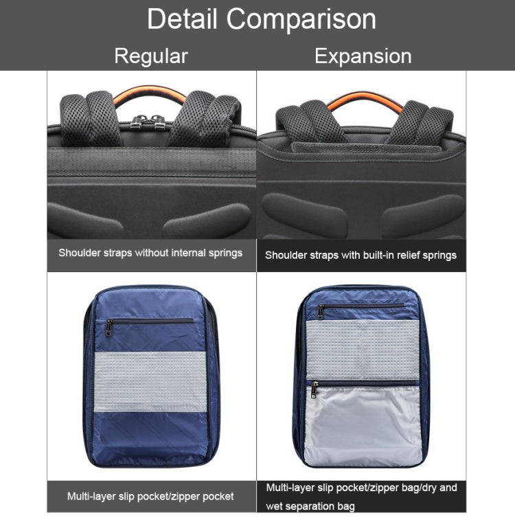 Bopai 61-120621A Outdoor Waterproof Laptop Backpack with USB Charging Port, Spec: Regular Version - free shipping - PMC Jewellery - Order now!