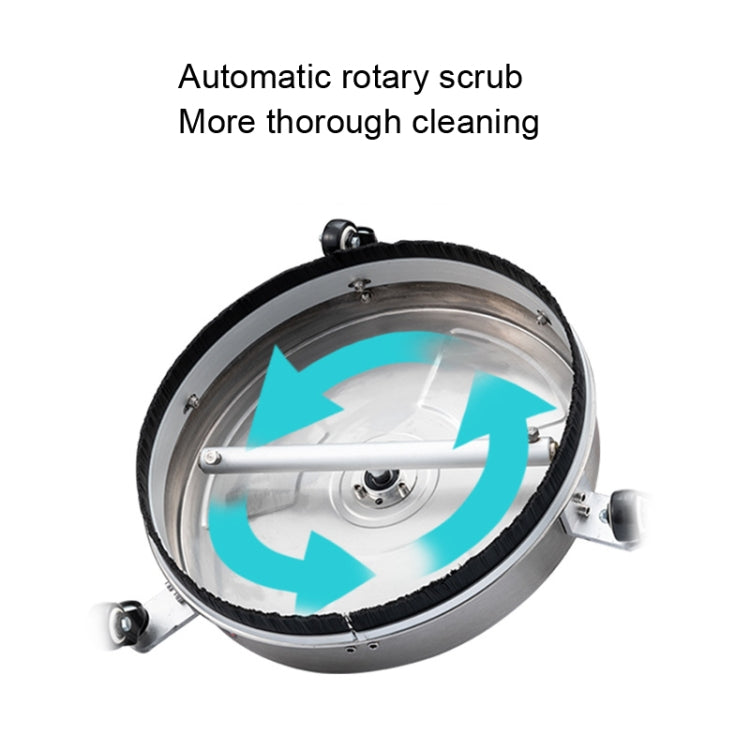 Round Floor Scrubber High Pressure Cleaner, Size: 15 inch Plastic+2 Shots - Car Washer & Accessories by PMC TechLife | Online Shopping South Africa | PMC TechLife