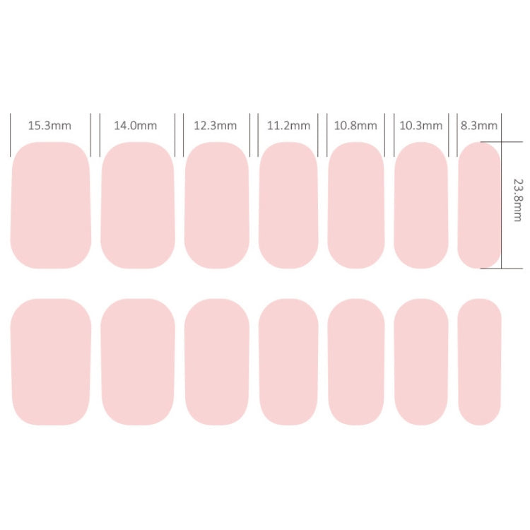 Nail Polish Film Bronzing Nail Stickers(ZX3475)(Bare film+A frustration) - Nail Stickers by PMC Jewellery | Online Shopping South Africa | PMC Jewellery