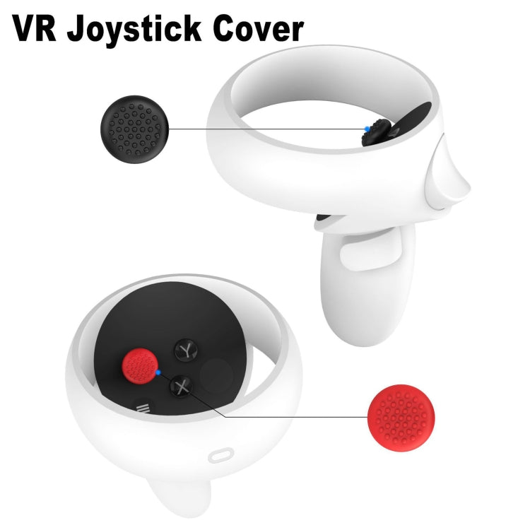VR Silicone Eye Mask+Lens Protective Cover+Joystick Hat, For Meta Quest 2(Gray) - VR Accessories by PMC TechLife | Online Shopping South Africa | PMC TechLife | Buy Now Pay Later Mobicred