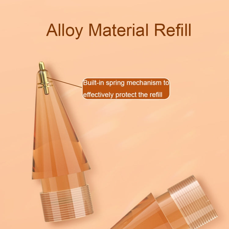 For Apple Pencil 1/2 2pcs Stylus Transparent Replacement Needle Nib, Spec: Extended (Gold) - Pencil Accessories by PMc TechLife | Online Shopping South Africa | PMc TechLife | Buy Now Pay Later Mobicred