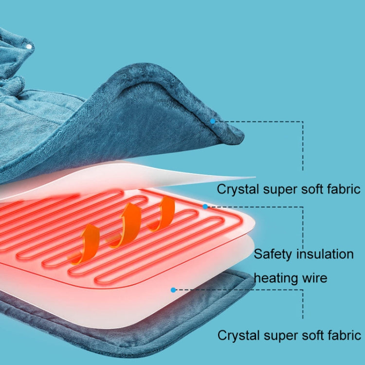 Electric Heated Thermal Shawl On The Back And The Neck EU Plug(Dark Gray) - free shipping - PMC TechLife - Order now!