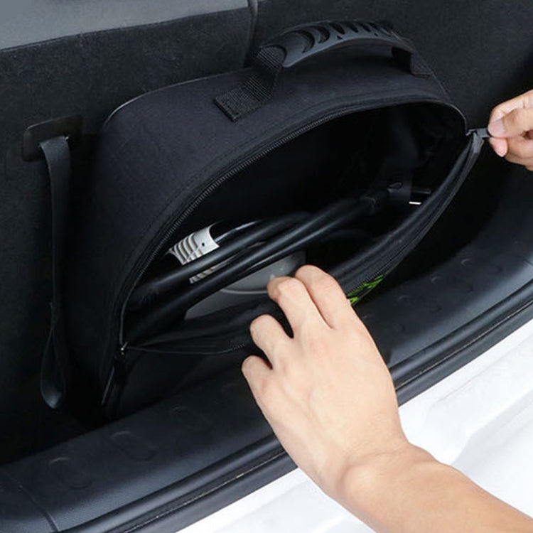 Car Charging Cable Storage Bag Carry Bag For Electric Vehicle Charger Plugs,Spec: Large Without Logo - EV Charger Accessories by PMC TechLife | Online Shopping South Africa | PMC TechLife