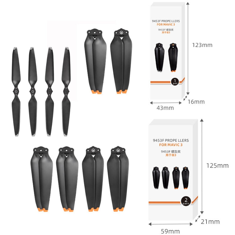 For Mavic 3 1pair Sunnylife 9453F-1 Silver Paddle Tip Quick Release Blades - free shipping - PMC TechLife - Order now!