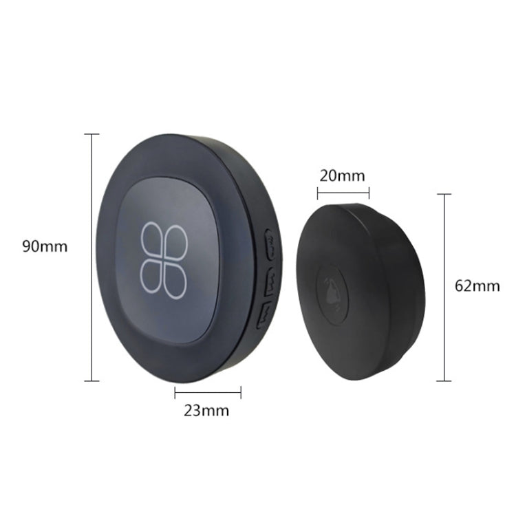 R16 1 For 1 Smart Wireless Self-Powered Hotel Home Electronic Call Doorbell(UK Plug Black) - Wireless Doorbell by PMc TechLife | Online Shopping South Africa | PMc TechLife | Buy Now Pay Later Mobicred