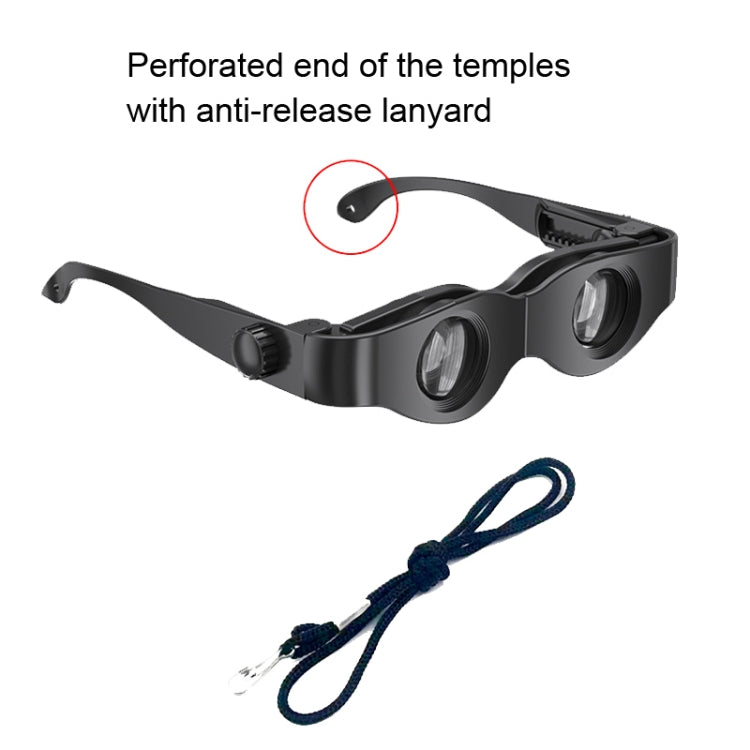 DM0125 3X Fishing Binoculars Adjustable Focus Glass Type Binoculars With Red Polarised Lens - Binoculars by PMC TechLife | Online Shopping South Africa | PMC TechLife | Buy Now Pay Later Mobicred