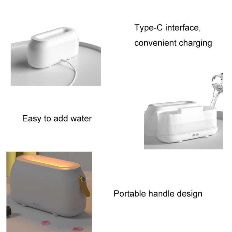 Simulation Flame Aromatherapy Humidifier Bedroom Ambient Light, Color: 3 Colors (RGB) - free shipping - PMC TechLife - Order now!