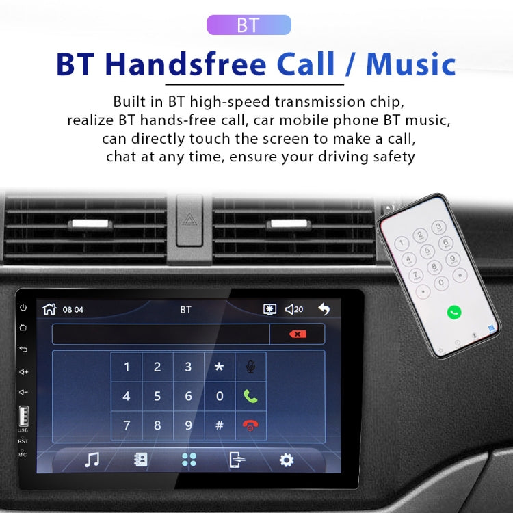 Q3570 9 inch Carplay Single Spindle MP5 Player, Style: Standard+4 Light Camera - Car MP3 & MP4 & MP5 by PMC TechLife | Online Shopping South Africa | PMC TechLife | Buy Now Pay Later Mobicred