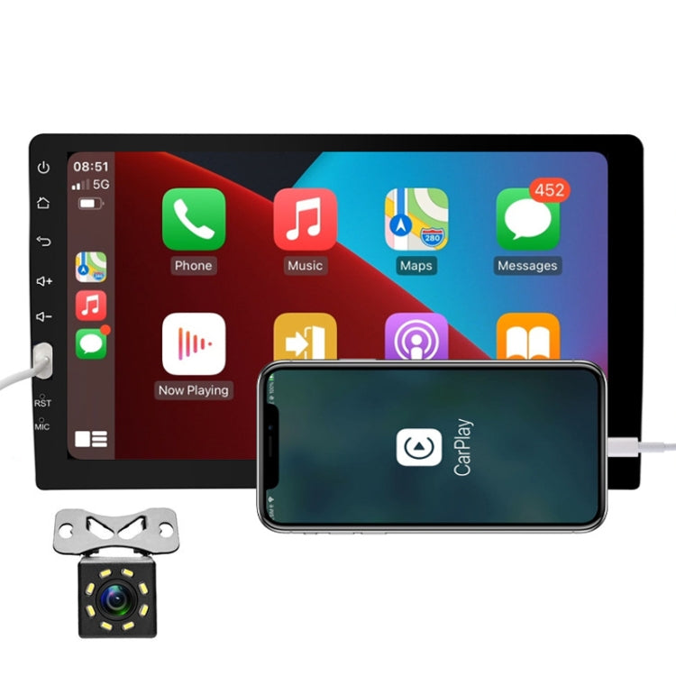 Q3570 9 inch Carplay Single Spindle MP5 Player, Style: Standard+8 Light Camera - Car MP3 & MP4 & MP5 by PMC TechLife | Online Shopping South Africa | PMC TechLife | Buy Now Pay Later Mobicred