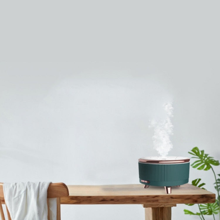 Ultrasonic Aromatherapy Diffuser Humidifier Essential Oil Diffuser UK Plug(Dark Green) - free shipping - PMC TechLife - Order now!