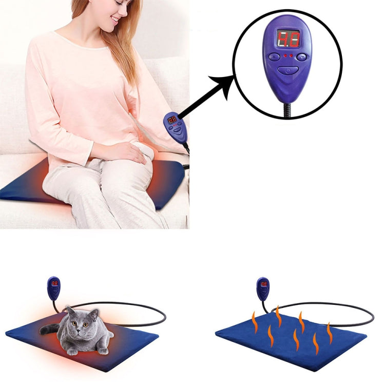 40x30cm Blue 12V Low Voltage Multifunctional Warm Pet Heating Pad Pet Electric Blanket(UK Plug) - Pads by PMC TechLife | Online Shopping South Africa | PMC TechLife | Buy Now Pay Later Mobicred