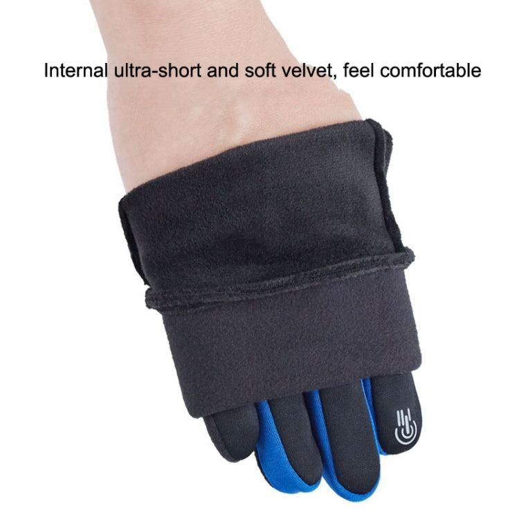 1 Pair Velvet and Thick Cycling Windproof and Cold Warm Gloves, Style: Female Version (Grey) - Safety Gloves by PMC TechLife | Online Shopping South Africa | PMC TechLife | Buy Now Pay Later Mobicred