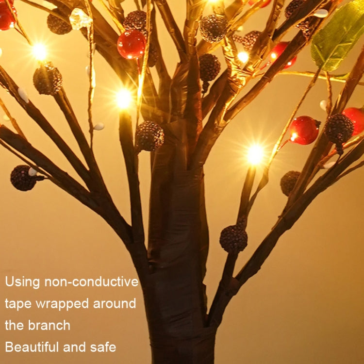 SJ-SD048 LED Home Decoration Light Christmas Lighted Tree, Style: Detachable Base Gold Fruit - Christmas Decoration Lamps by PMc TechLife | Online Shopping South Africa | PMc TechLife | Buy Now Pay Later Mobicred