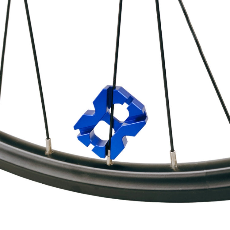 BIKERSAY BT058 Bicycle Spoke Wrench Wheel Ring Steel Wire Winding Tool(Blue) - Maintenance tools by BIKERSAY | Online Shopping South Africa | PMC TechLife | Buy Now Pay Later Mobicred